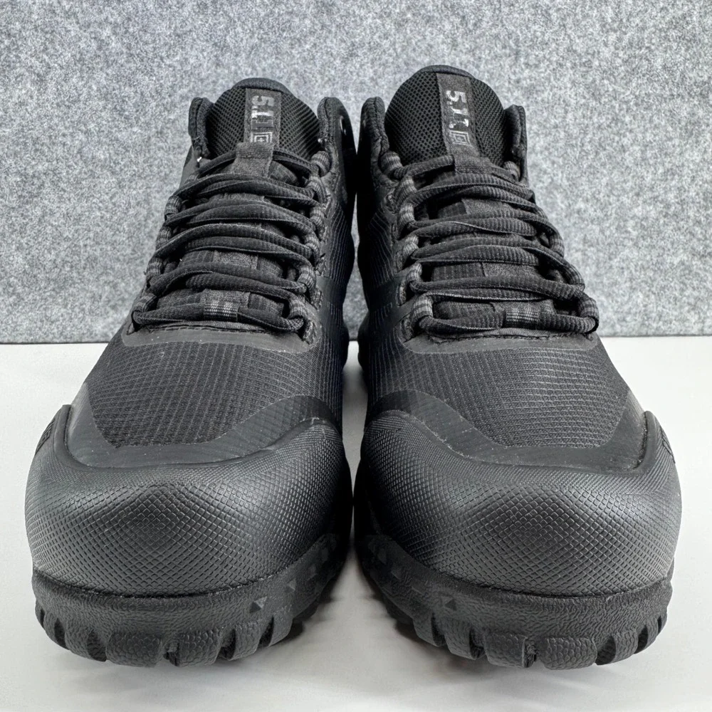5.11 A/T Mid WP Tactical Boots Mens 6.5 Black Waterproof Hiking Worn 1X